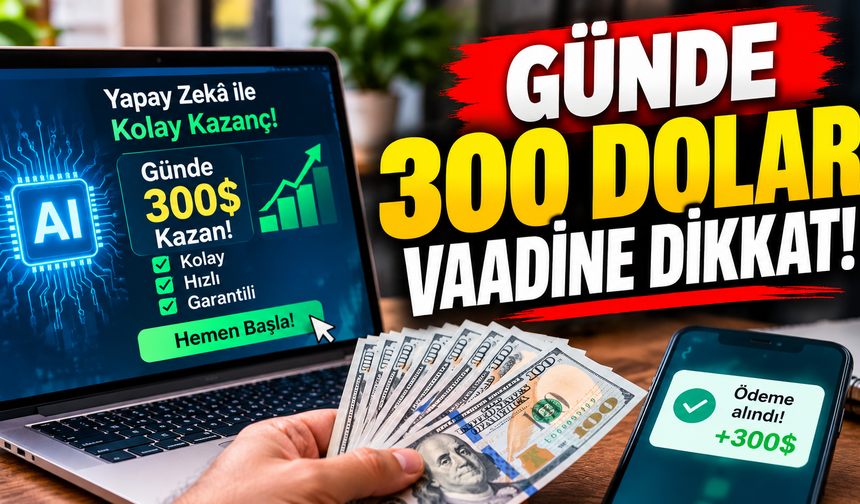 Günde 300 Dolar Kazanma Vaatlerine Dikkat!