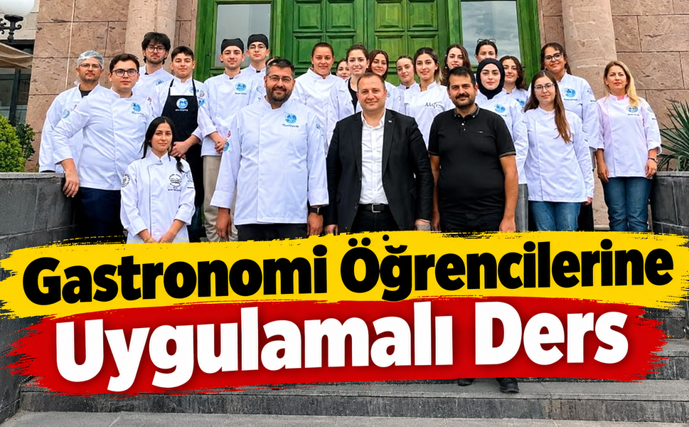 Gastronomi öğrencilerine uygulamalı eğitim