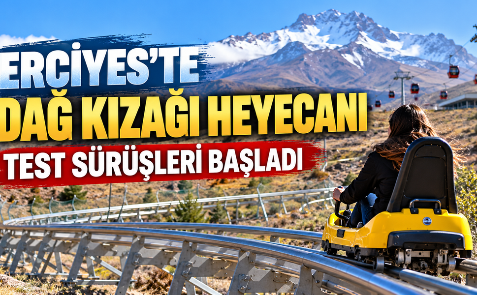 Erciyes’te Dağ Kızağı Heyecanı Başlıyor! 1100 Metrelik Parkurda Test Sürüşleri