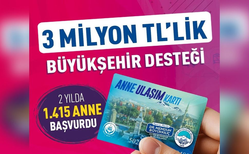 Annelere 3 milyon TL Ulaşım desteği