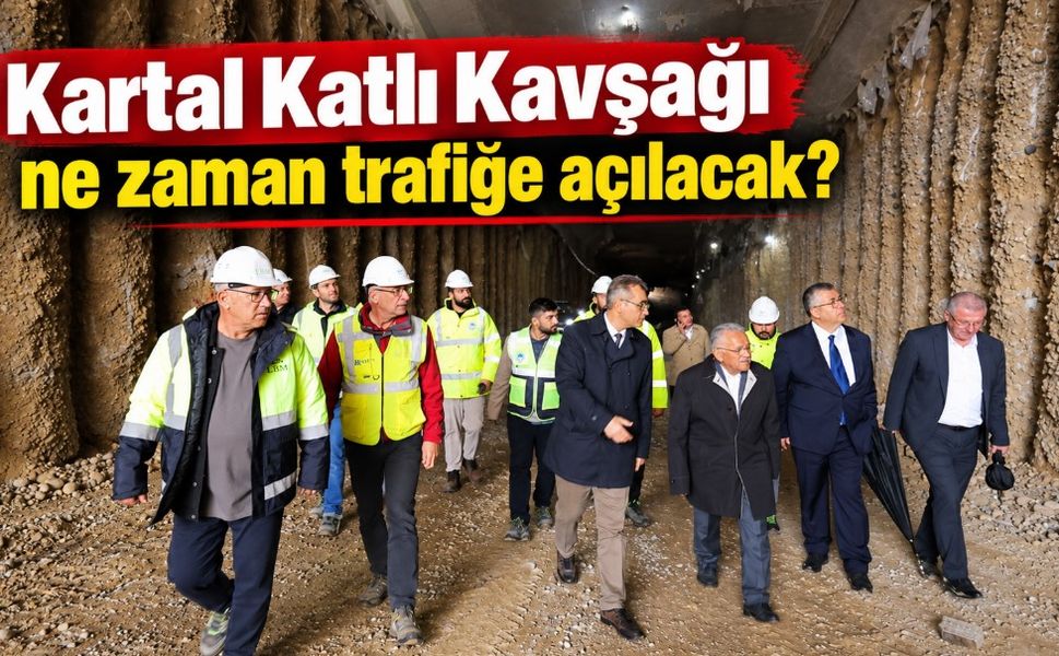 Kartal Katlı Kavşağı inşaatında sona doğru