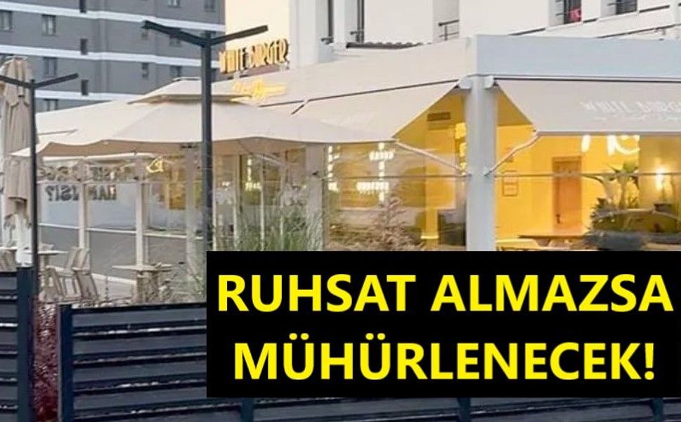 Talas Belediyesi'nden White Burger'e Ceza