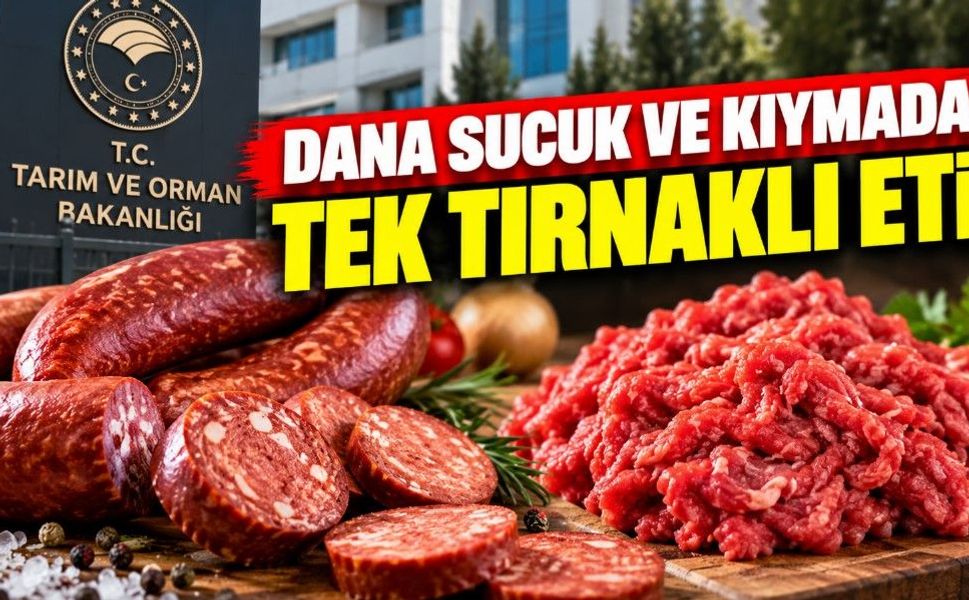 Kayseri'de Dana Sucuk ve Kıymada Tek Tırnaklı..