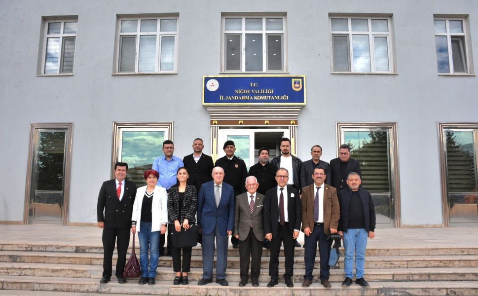Niğde Gazeteciler Cemiyeti'nden jandarma ve emniyete ziyaret