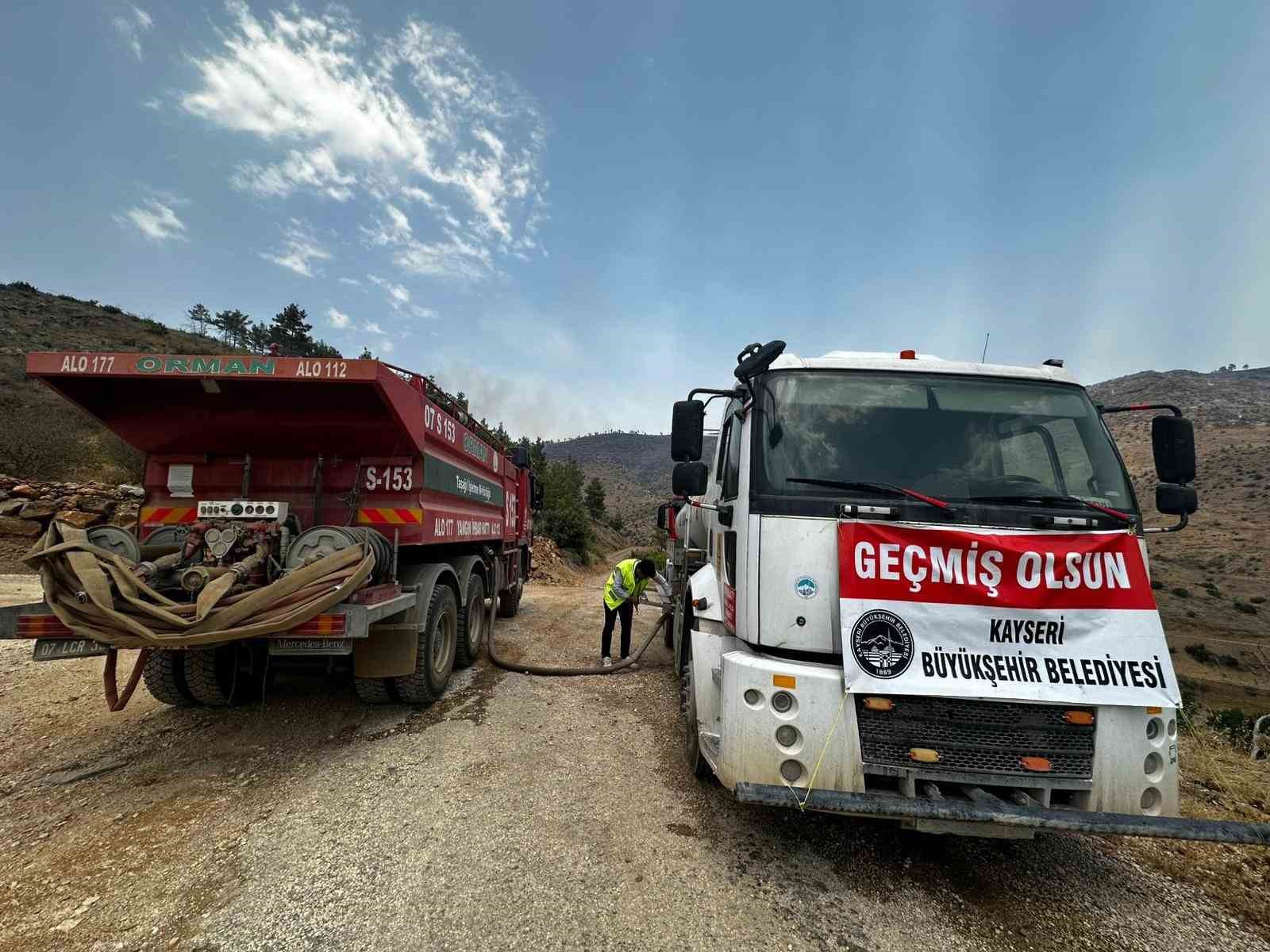 Kayseri’den Mersin’deki Orman Yangınına Acil Destek