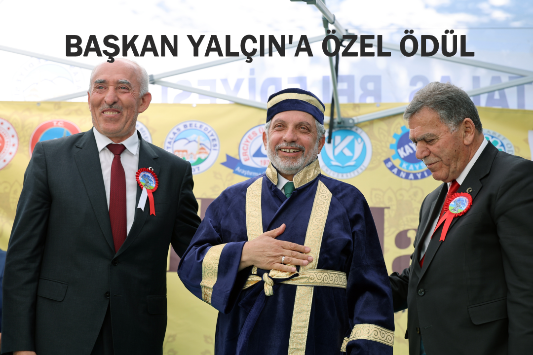 Başkan Yalçın'a Ahilik Özel Ödülü