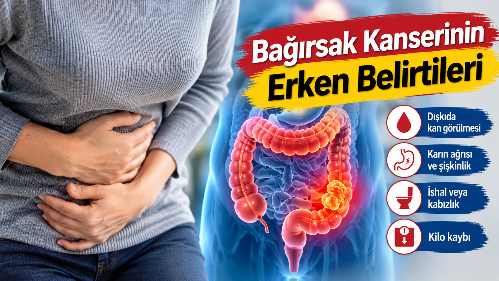 Tuvalette fark edilen bu değişiklik önemli! Bağırsak Kanserinin erken belirtileri