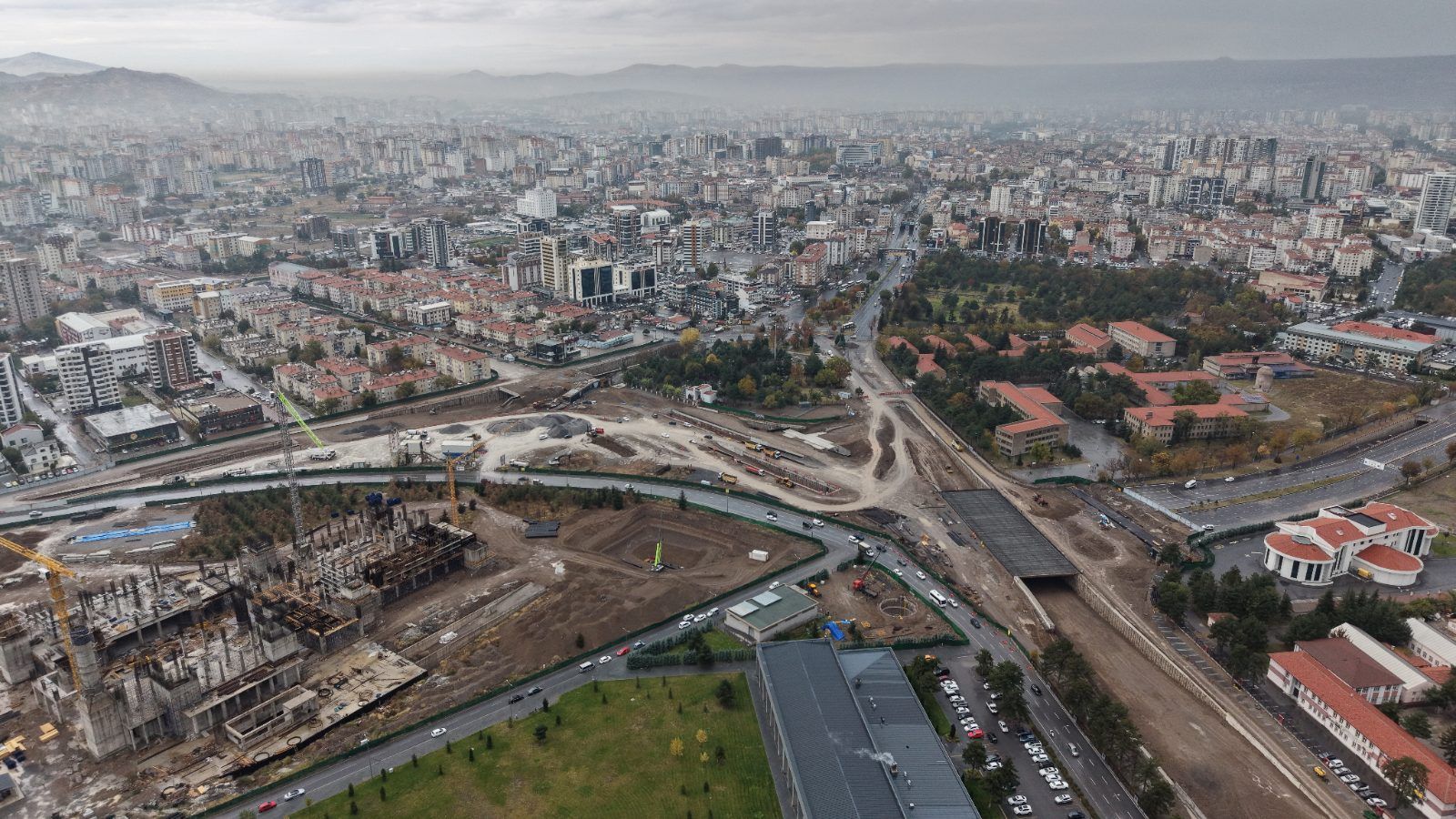 Kayseri Kartal Katlı Kavşağı ve çevresi