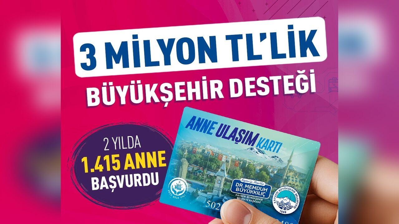 Annelere 3 milyon TL Ulaşım desteği