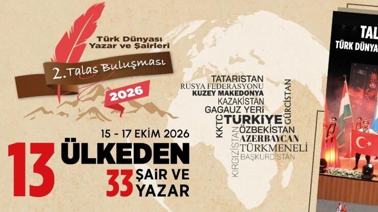 Türk Dünyası Şair ve Yazarlar Talas'ta Buluşuyor